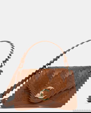 Coccinelle poșetă de piele culoarea maro, E1.T1S.18.02.01