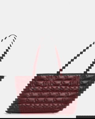 Geox poșetă de piele GARDREN culoarea bordo, D46Z8A 00046