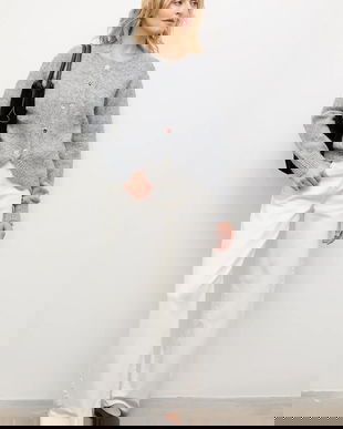 Answear.LAB cardigan de lana culoarea gri