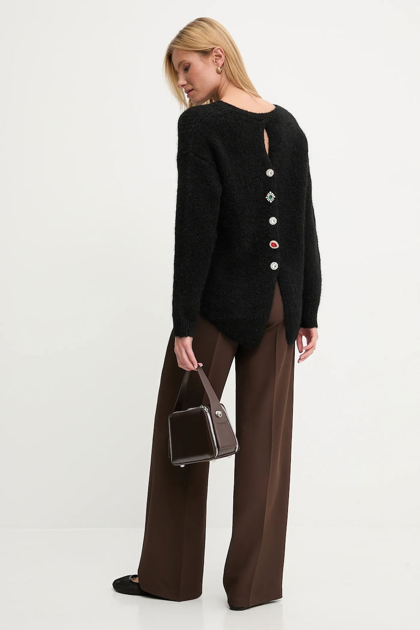 Answear.LAB pulover de lana culoarea negru