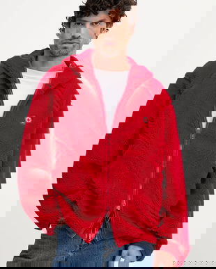 Kenzo bluză culoarea rosu, uni, FF65BL5504FP