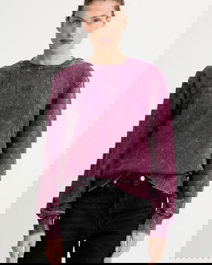 G-Star hanorac de bumbac culoarea bordo, uni, D27173.D969