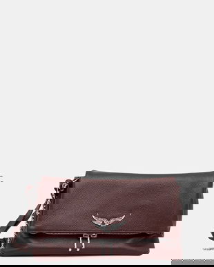 ZADIG&VOLTAIRE poșetă de piele culoarea bordo, LWBA04125