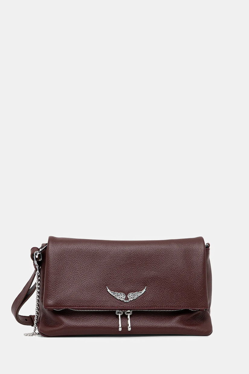 ZADIG&VOLTAIRE poșetă de piele culoarea bordo, LWBA04125