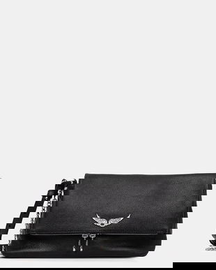 ZADIG&VOLTAIRE poșetă de piele culoarea negru, LWBA04125