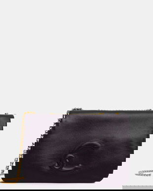 Coccinelle poșetă de piele DULSE culoarea negru, E5.SS5.52.01.01