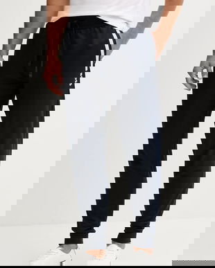 BOSS pantaloni lounge din bumbac culoarea gri, cu imprimeu, 50545565