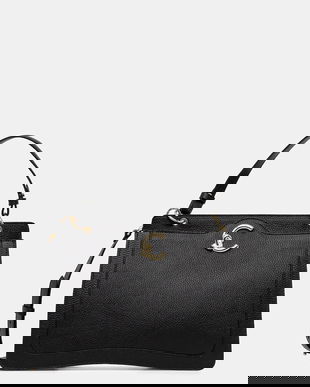 Coccinelle poșetă de piele COCCINELLE C-ME culoarea maro, E1.SSL.18.05.01