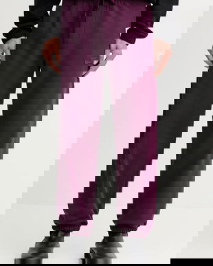 Versace Jeans Couture pantaloni de trening din bumbac culoarea bordo, uni, 79GAAT07 CF01T