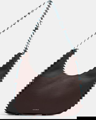 Coccinelle geantă de piele RAQUEL culoarea maro, E1.SQ0.13.01.01