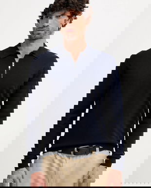 United Colors of Benetton pulover culoarea bleumarin, light, 110XU301L