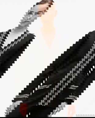 Karl Lagerfeld cardigan culoarea negru, A4W18036