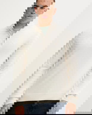 Abercrombie & Fitch pulover culoarea bej, cu turtleneck, KI120-5139-150