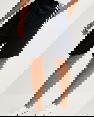 BOSS pantaloni scurți din bumbac lounge culoarea bleumarin, 50545560