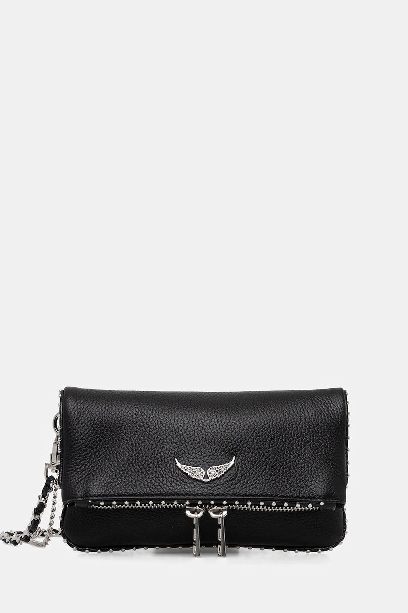 ZADIG&VOLTAIRE poșetă de piele culoarea negru, LWBA03977