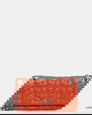 ZADIG&VOLTAIRE poșetă de piele culoarea portocaliu, LWBA04053