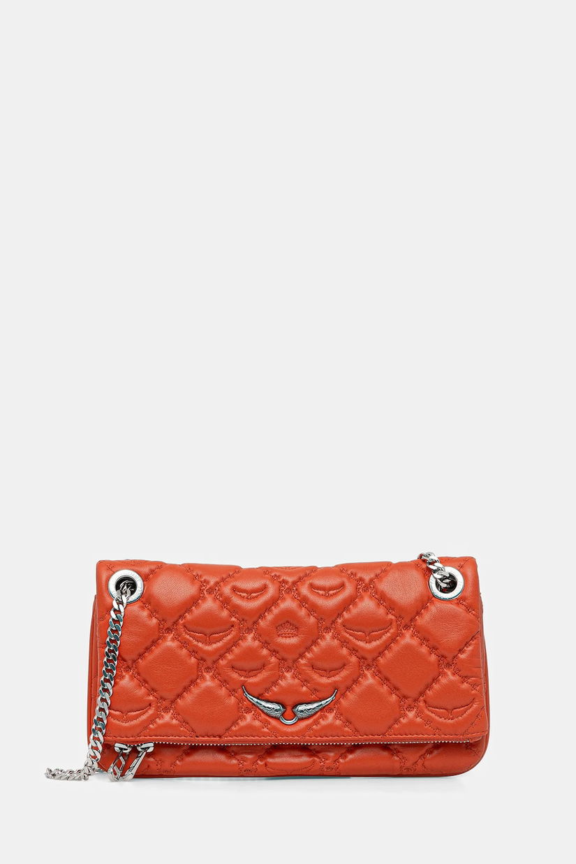 ZADIG&VOLTAIRE poșetă de piele culoarea portocaliu, LWBA04053