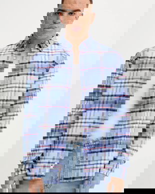 Tommy Jeans cămașă din bumbac cu guler button-down, regular, DM0DM22024