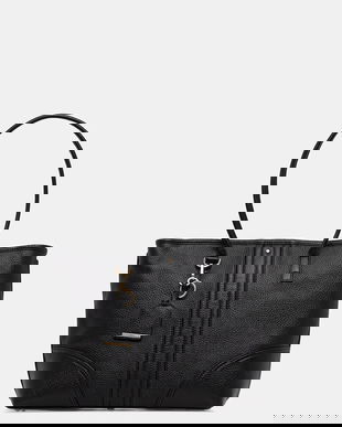 Geox poșetă de piele MIEREILLE culoarea negru, D56ZPA 00046