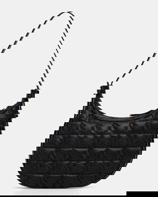 Geox poșetă de piele MARYEMY culoarea negru, D56ZSA 00046