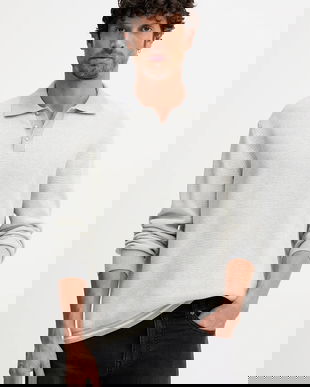 United Colors of Benetton pulover de bumbac culoarea gri, 10C1K301N