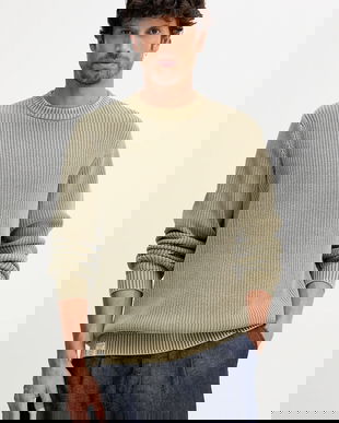 Pepe Jeans pulover de bumbac culoarea verde, călduros, PM7000022