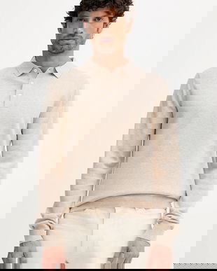 Barbour pulover de lână HUTHERSTON culoarea bej, light, MKN1670