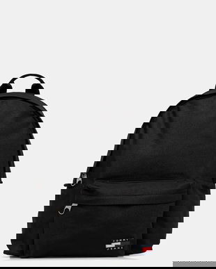 Tommy Jeans rucsac culoarea negru, mare, uni, AM0AM13726