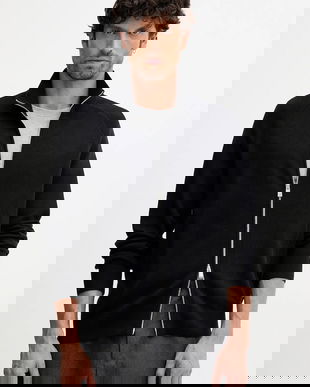 BOSS cardigan din amestec de lână culoarea negru, 50543150