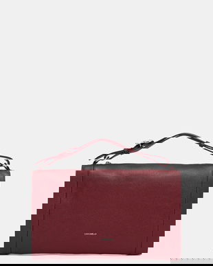 Coccinelle poșetă de piele ELINOR culoarea bordo, E1.TL5.12.02.01