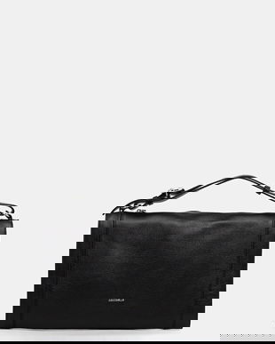 Coccinelle poșetă de piele ELINOR culoarea negru, E1.TL5.12.02.01