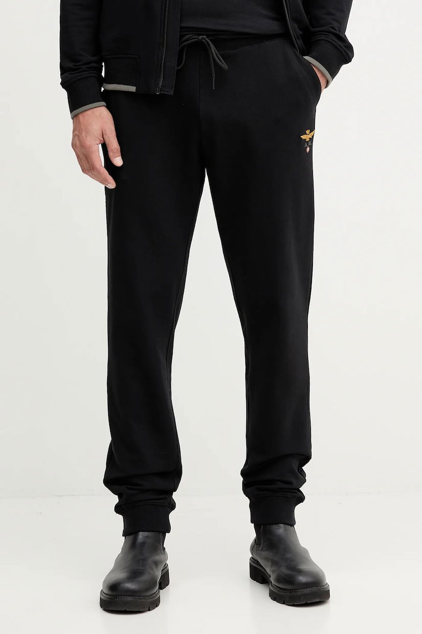 Aeronautica Militare pantaloni de trening culoarea negru, uni, PF0872UF00459