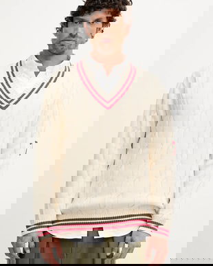 Pepe Jeans pulover culoarea bej, PM7000021