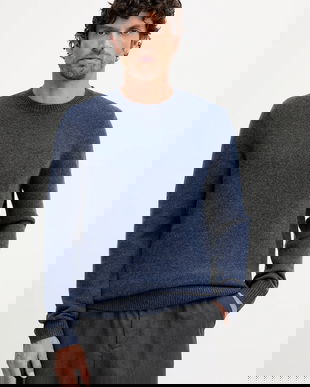 Barbour pulover de lână culoarea bleumarin, MKN1666