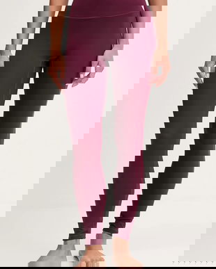 Casall leggins de antrenament Soft Touch culoarea bordo, uni, 25041