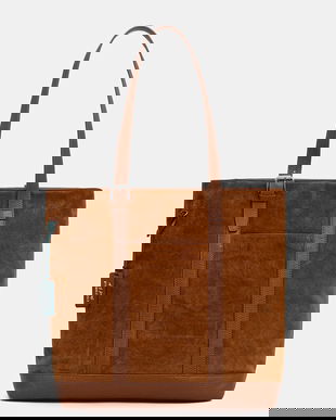 Coccinelle poșetă de piele culoarea maro, E1.TN3.81.03.01