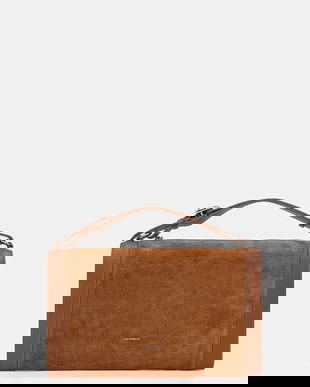 Coccinelle poșetă de piele ELINOR culoarea maro, E1.TL6.12.02.01