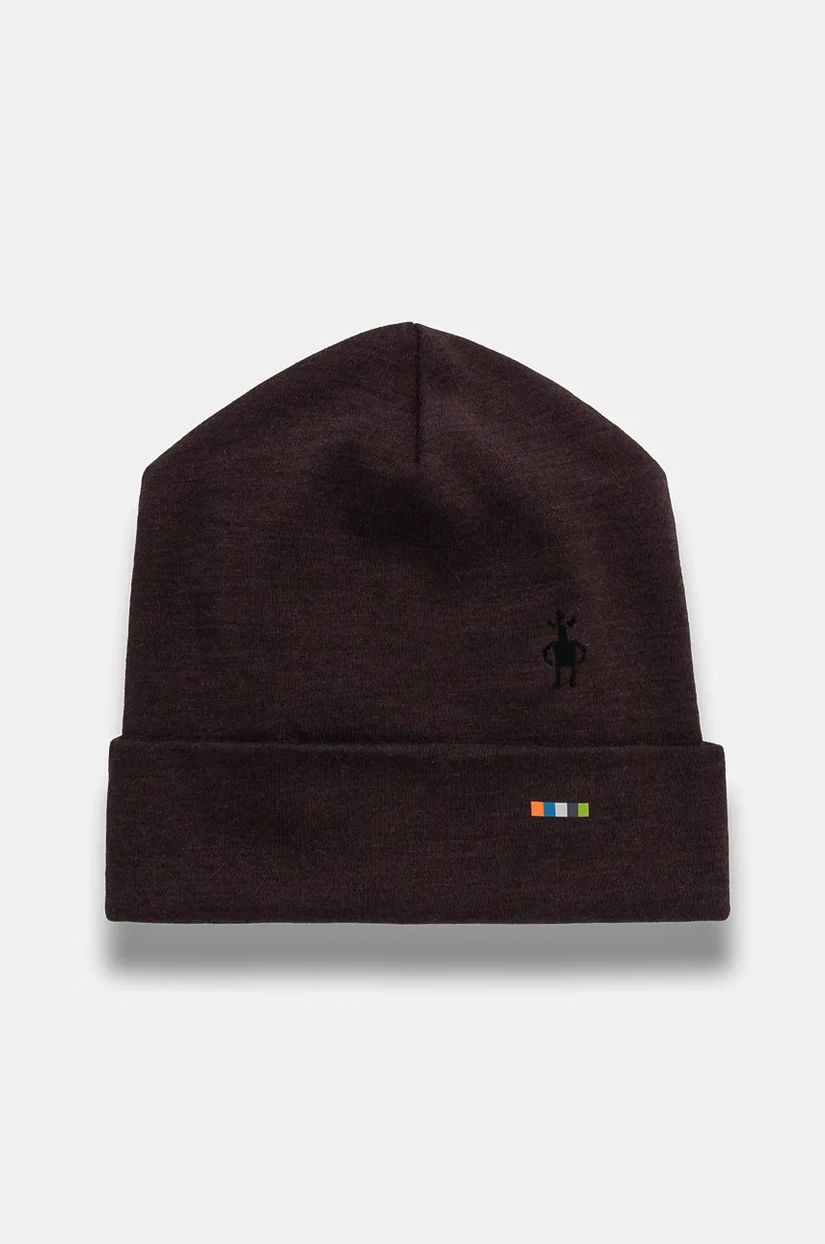 Smartwool beanie cu doua fete Thermal Merino Reversible culoarea portocaliu, de lana, din tesatura neteda, SW0SW956