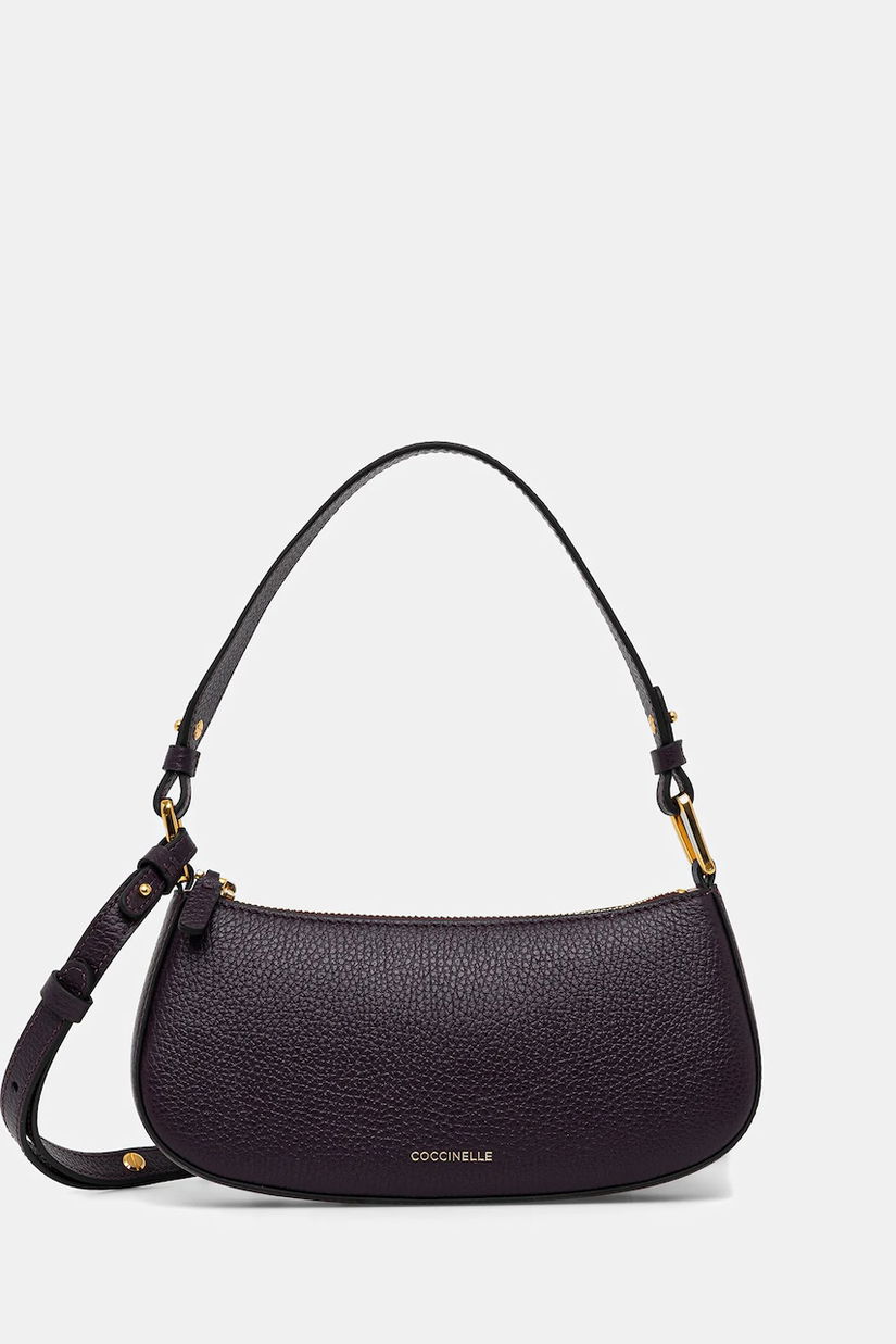 Coccinelle poșetă de piele culoarea negru, E5 MRF 52 01 01