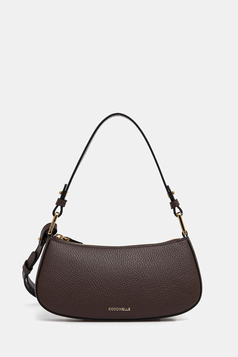 Coccinelle poșetă de piele culoarea negru, E5 MRF 52 01 01