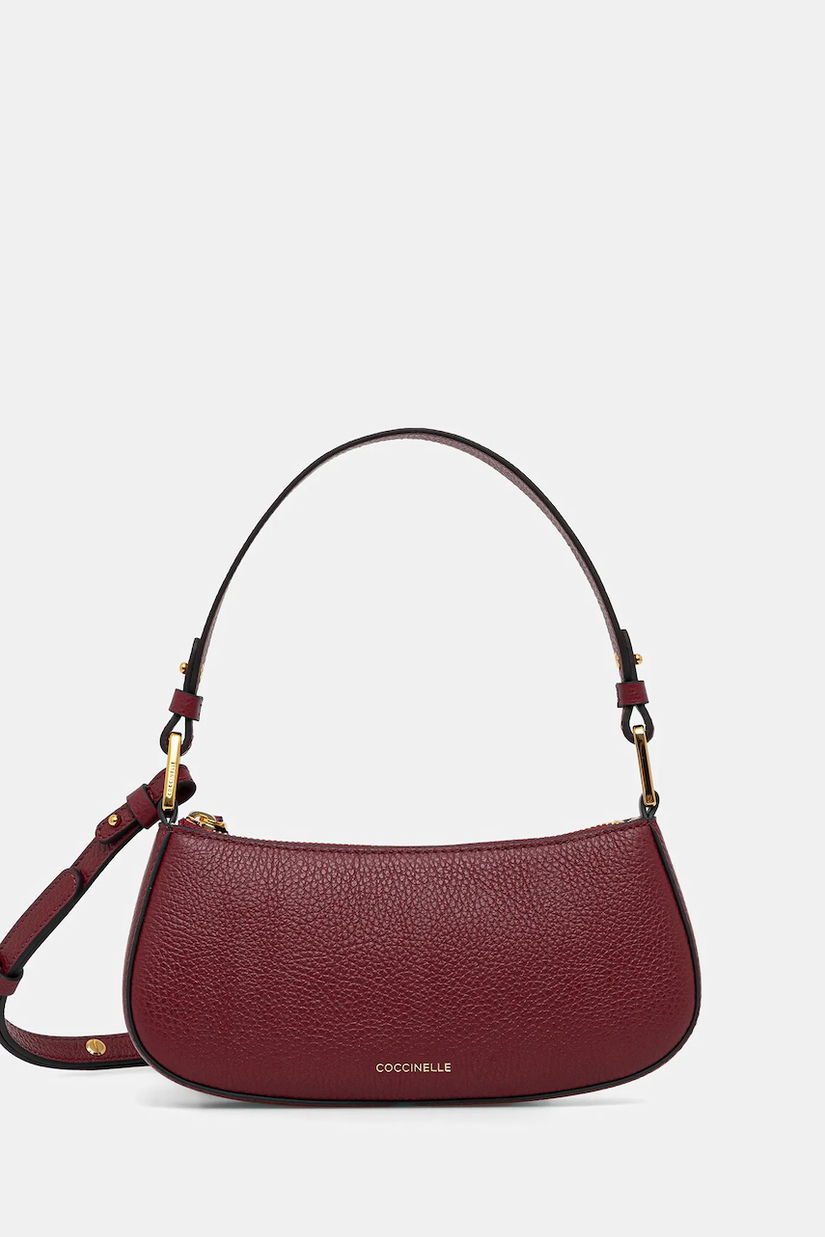 Coccinelle poșetă de piele culoarea negru, E5 MRF 52 01 01