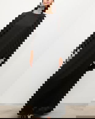 Answear.LAB rochie culoarea negru, maxi, drept