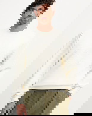 Lacoste bluză culoarea bej, cu imprimeu, SH9959