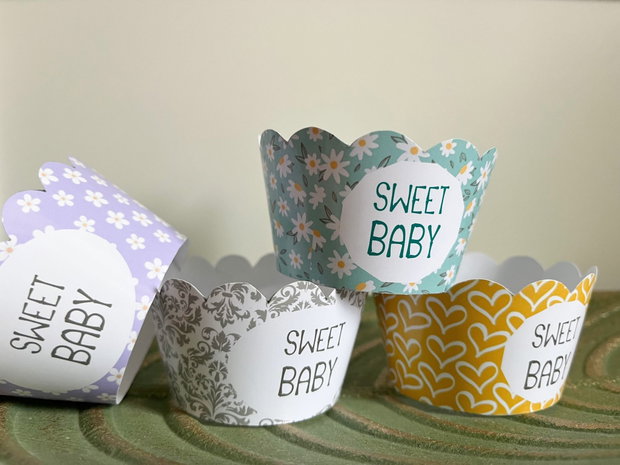Învelitori brioșe Sweet Baby set 6 bucăți
