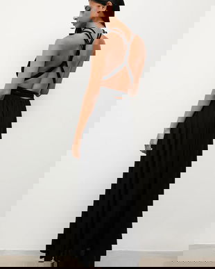 Answear.LAB rochie culoarea negru, maxi, evazati