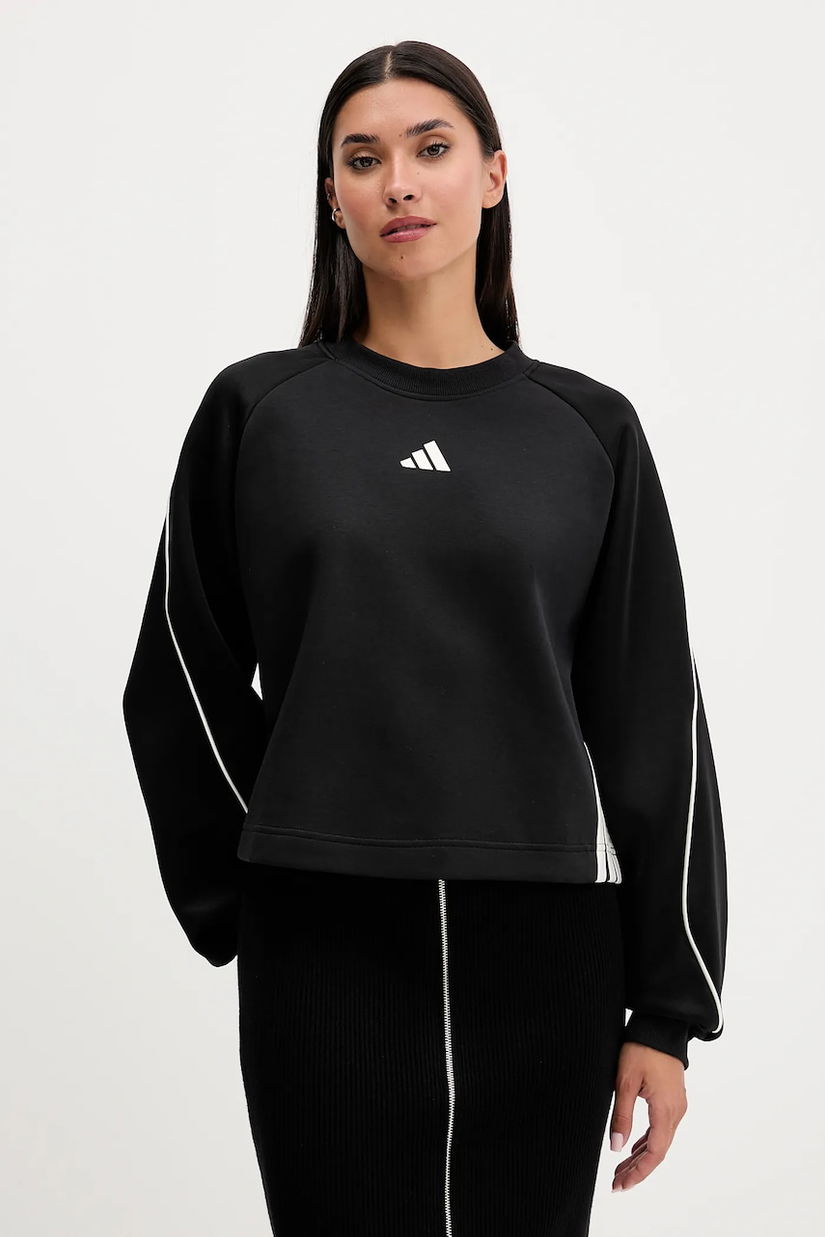 adidas bluză Stadium culoarea negru, cu imprimeu, JL6996