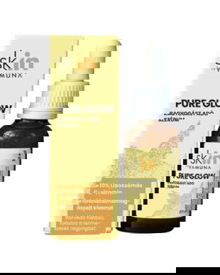 Ser facial cu vitamina C lipozomala Pure Glow Yamuna, 30 ml