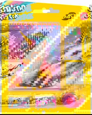 Set de desen Pocket: Color and Stick. Unicorni