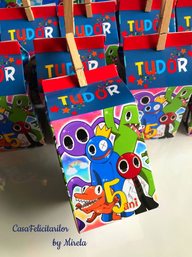 Cutii dulciuri Rainbow friends