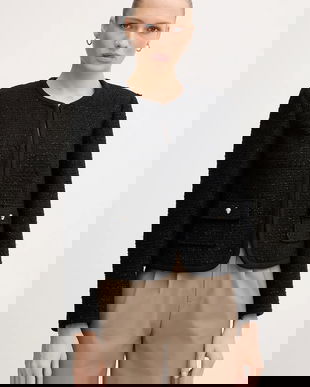 Joop! sacou culoarea negru, un singur rând de nasturi, uni, 30048584